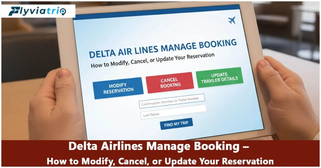 Delta Airlines Manage Booking